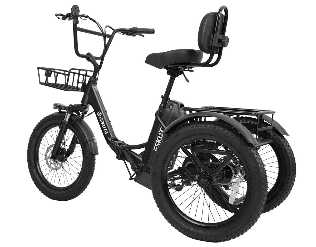 Eskute® T300 Max Folding Electric Trike with Reverse Function