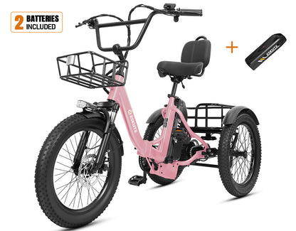 Eskute® T300 Max Folding Electric Trike with Reverse Function