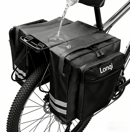 Lonqi Bike Rear Rack Double Pannier Bag