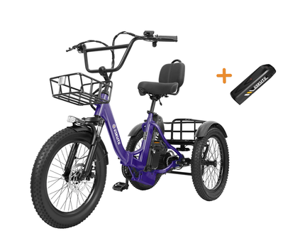 Eskute® T300 Max Folding Electric Trike with Reverse Function