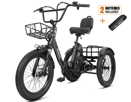 Eskute® T300 Max Folding Electric Trike with Reverse Function