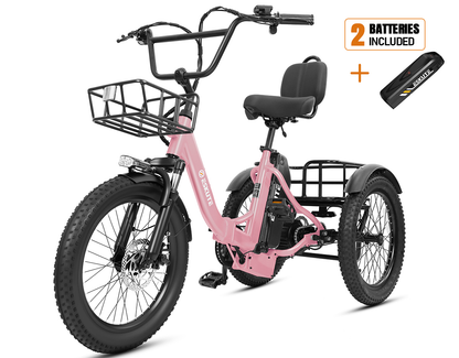 Eskute® T300 Max Folding Electric Trike with Reverse Function